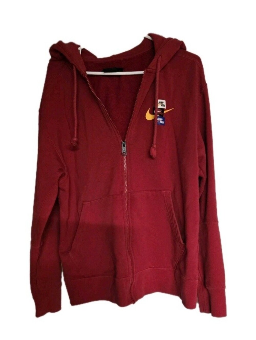 Nike Jacket Mens Size M Air Jordan Jumpman 85 Classic Logo Full Zip Hoodie Red